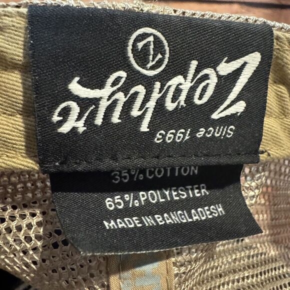 Texas Tech Red Raiders Black Hat Zephyr Tan Mesh Adjustable SnapBack Cap - Picture 8 of 8